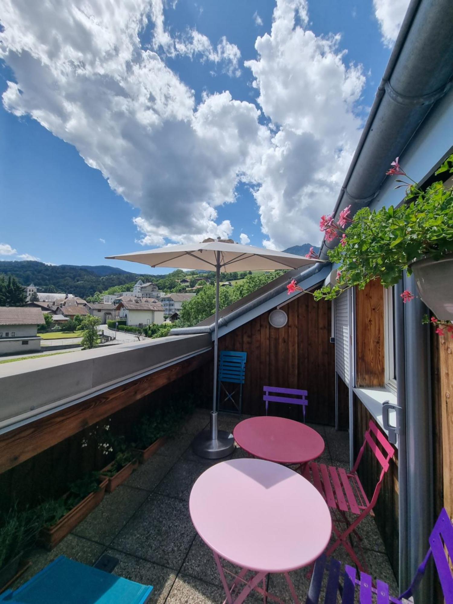 Ferienwohnung Vue Magique Sallanches Exterior foto